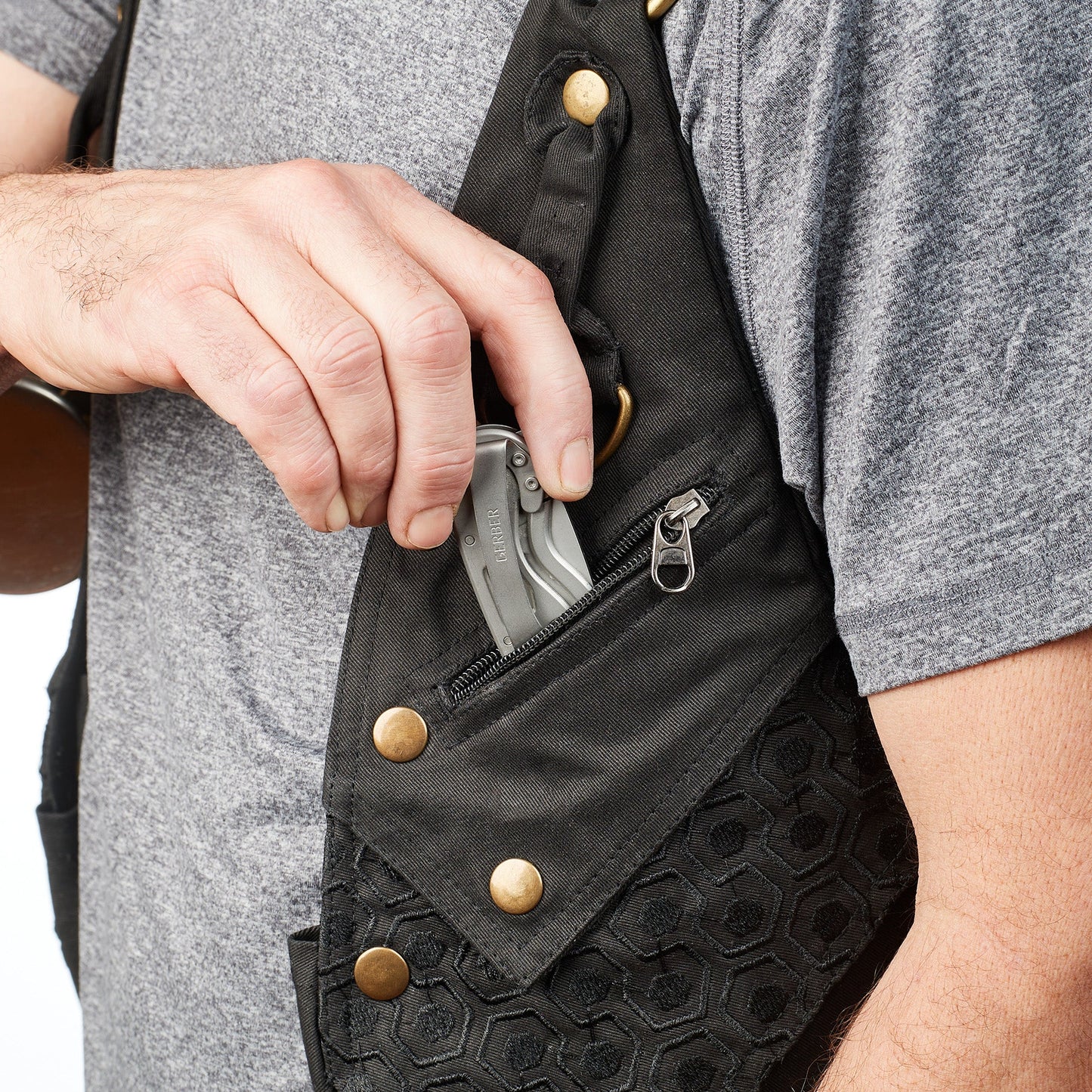 Rigged Thing - Slim Utility Holster Vest | Techwear Chest Rig for Travel & Festivals
