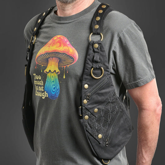 Rigged Thing - Slim Utility Holster Vest | Techwear Chest Rig for Travel & Festivals